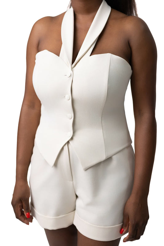 Statement Vest Ivory