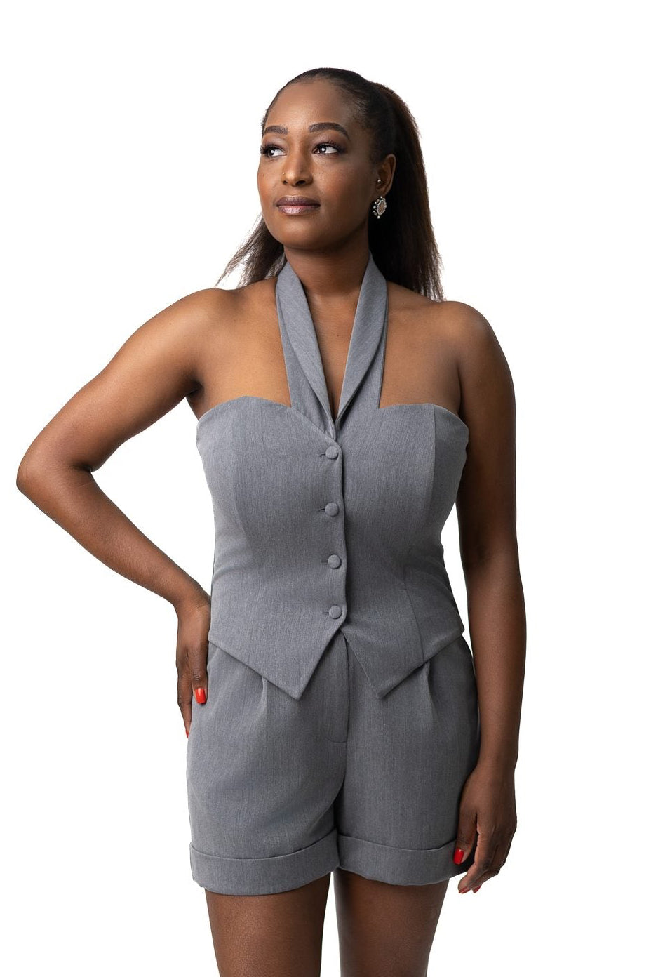 Statement Vest Grey