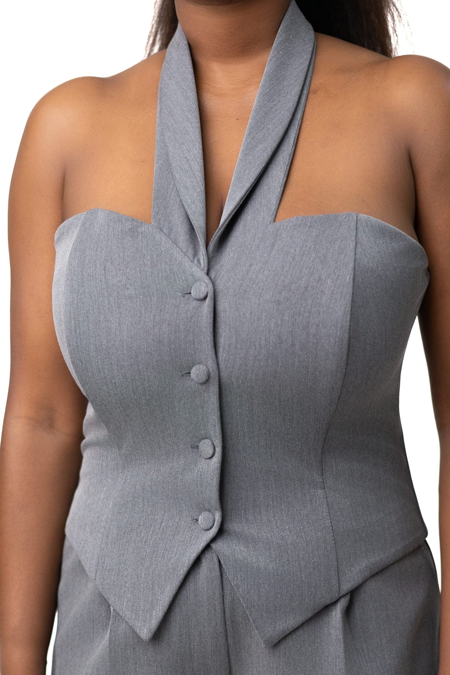 Statement Vest Grey