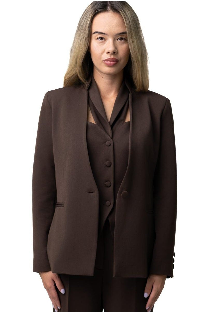 Statement Blazer Chocolate