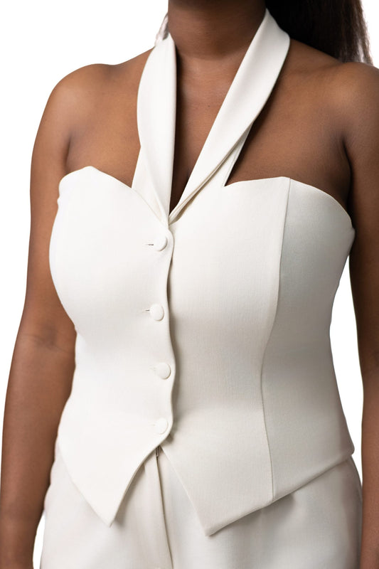 Statement Vest Ivory